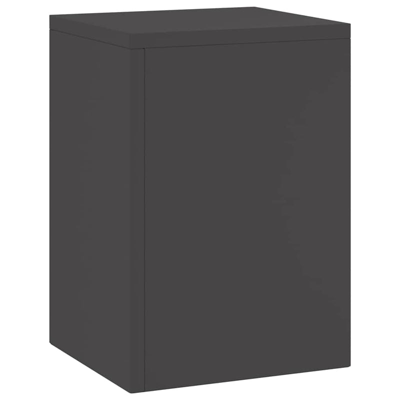 vidaXL Növényállványok 2 pcs Fekete 24 x 24 x 35 cm Acél