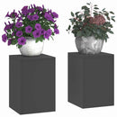 vidaXL Növényállvány 2 pcs Fekete 24 x 24 x 35 cm Acél