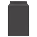 vidaXL Növényállvány 2 pcs Fekete 24 x 24 x 35 cm Acél