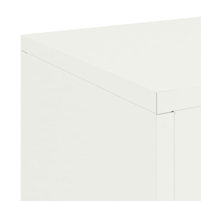 vidaXL Növényállványok 2 pcs Fehér 24 x 24 x 35 cm Acél