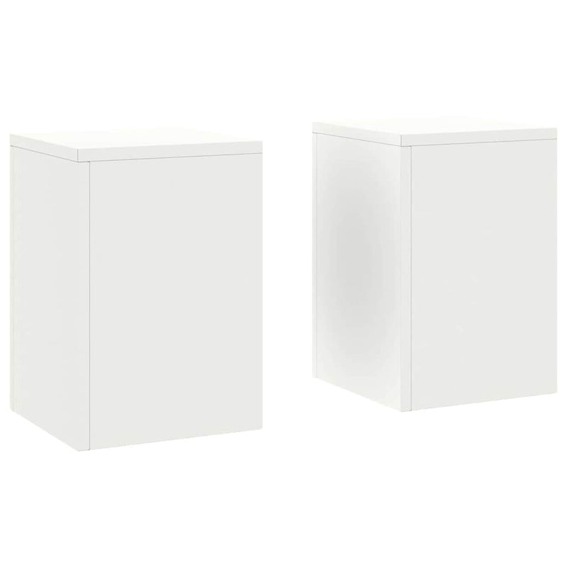 vidaXL Növényállványok 2 pcs Fehér 24 x 24 x 35 cm Acél
