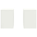 vidaXL Növényállvány 2 pcs Fehér 24 x 24 x 35 cm Acél