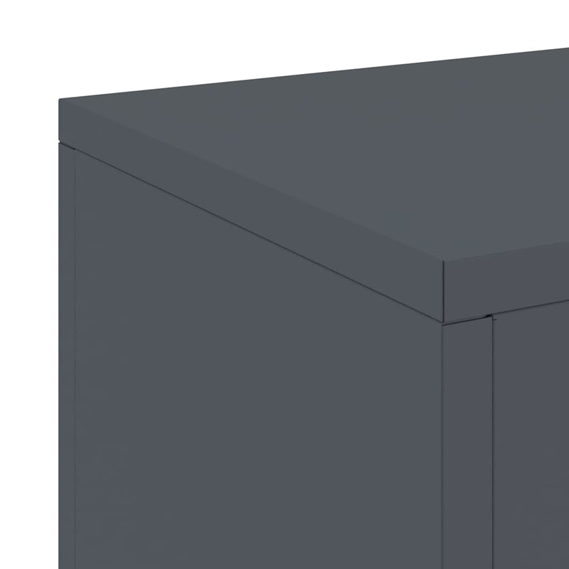 vidaXL Növényállványok 2 pcs Antracit 24 x 24 x 35 cm Acél