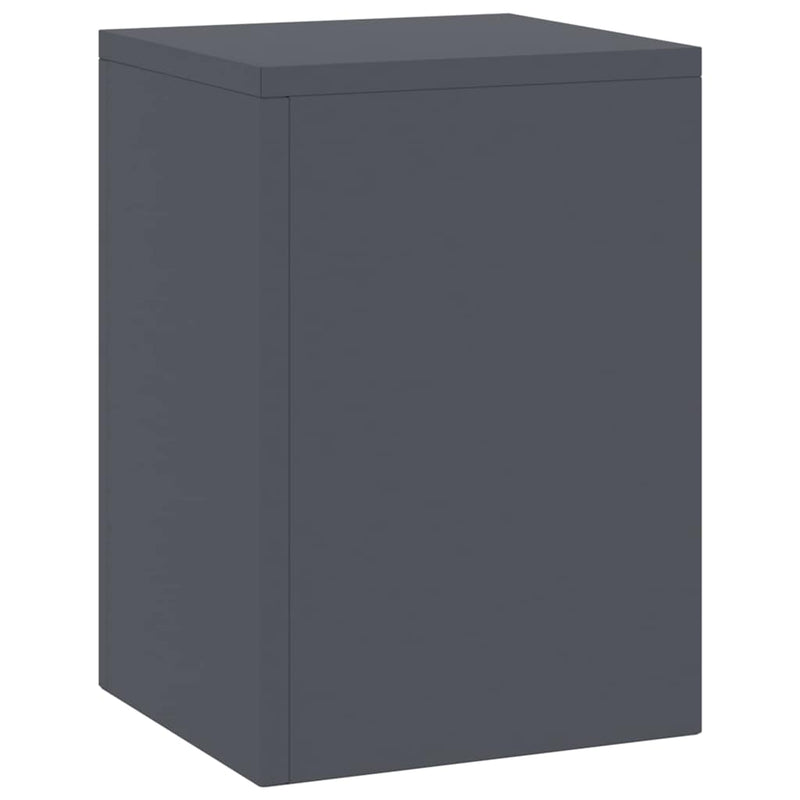 vidaXL Növényállványok 2 pcs Antracit 24 x 24 x 35 cm Acél