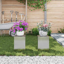 vidaXL Növényállvány 2 pcs Ezüst 24 x 24 x 35 cm Rozsdamentes acél