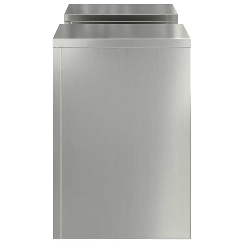 vidaXL Növényállványok 2 pcs Ezüst 24 x 24 x 35 cm Horganyzott acél