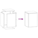 vidaXL Növényállvány 2 pcs Rozsdás 24 x 24 x 35 cm Időjárásálló acél