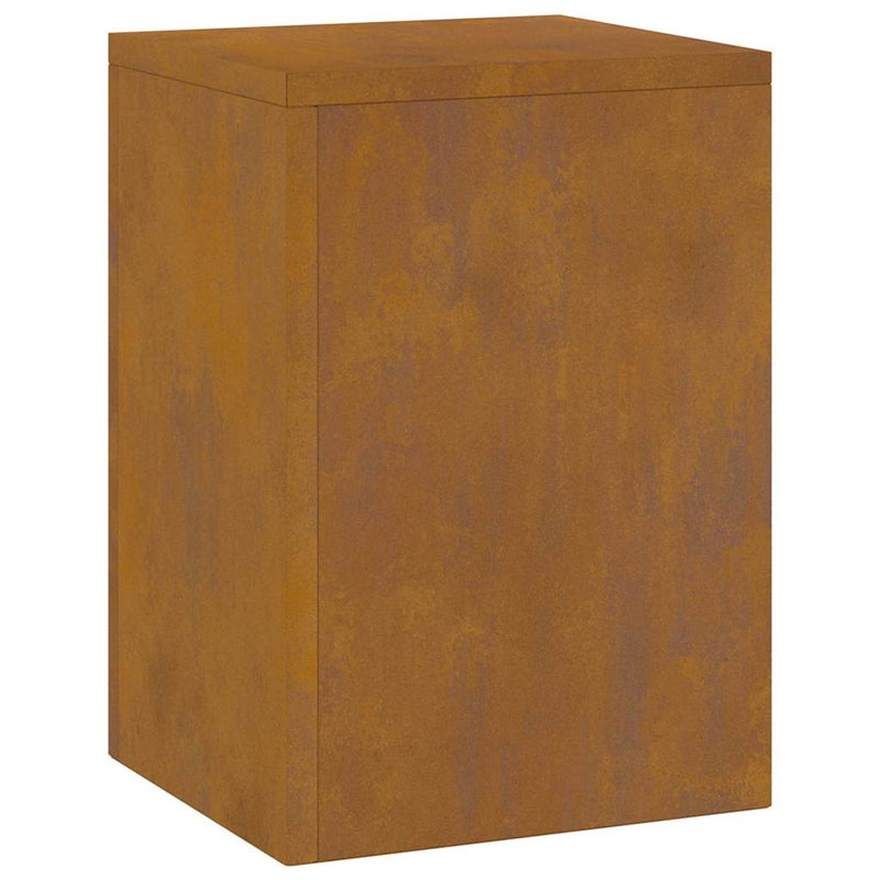 vidaXL Növényállványok 2 pcs Rozsdás 24 x 24 x 35 cm időjárásálló acél