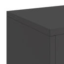 vidaXL Növényállvány 2 pcs Fekete 24 x 24 x 55 cm Acél