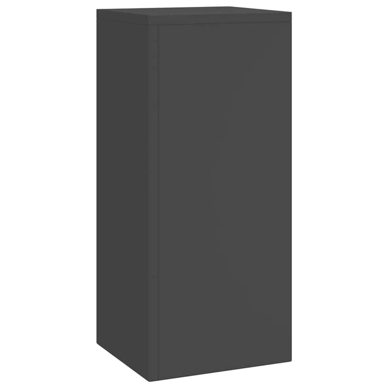 vidaXL Növényállványok 2 pcs Fekete 24 x 24 x 55 cm Acél