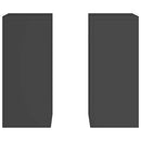 vidaXL Növényállvány 2 pcs Fekete 24 x 24 x 55 cm Acél