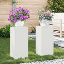 vidaXL Növényállvány 2 pcs Fehér 24 x 24 x 55 cm Acél