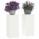 vidaXL Növényállvány 2 pcs Fehér 24 x 24 x 55 cm Acél