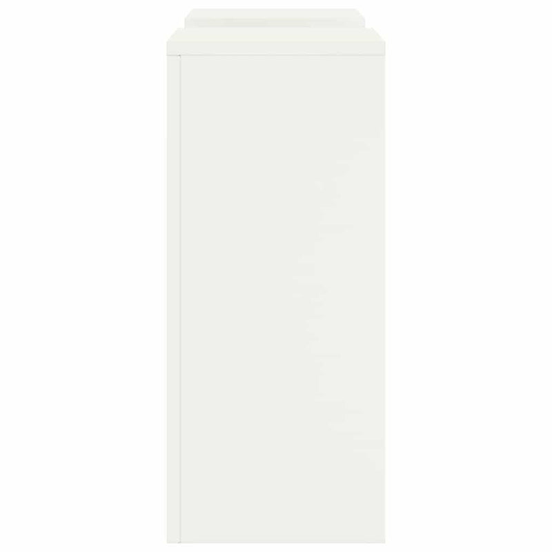vidaXL Növényállványok 2 pcs Fehér 24 x 24 x 55 cm Acél