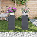 vidaXL Növényállvány 2 pcs Antracit 24 x 24 x 55 cm Acél