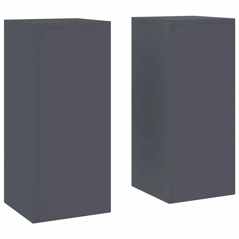 vidaXL Növényállványok 2 pcs Antracit 24 x 24 x 55 cm Acél