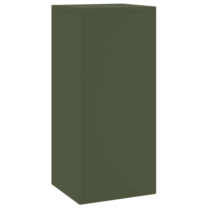 vidaXL Növényállványok 2 pcs Oliva zöld 24 x 24 x 55 cm Acél