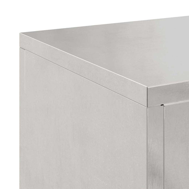 vidaXL Növényállványok 2 pcs Ezüst 24 x 24 x 55 cm Rozsdamentes acél