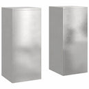 vidaXL Növényállvány 2 pcs Ezüst 24 x 24 x 55 cm Rozsdamentes acél
