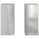 vidaXL Növényállvány 2 pcs Ezüst 24 x 24 x 55 cm Rozsdamentes acél