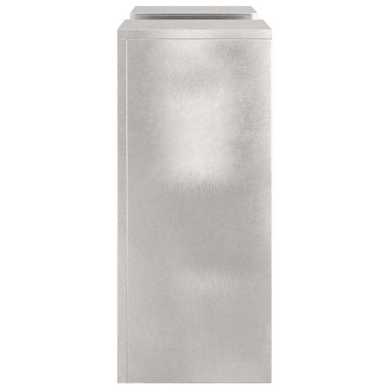 vidaXL Növényállványok 2 pcs Ezüst 24 x 24 x 55 cm Rozsdamentes acél