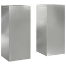 vidaXL Növényállvány 2 pcs Ezüst 24 x 24 x 55 cm Horganyzott acél
