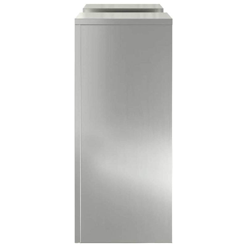 vidaXL Növényállványok 2 pcs Ezüst 24 x 24 x 55 cm Horganyzott acél