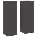 vidaXL Növényállvány 2 pcs Fekete 24 x 24 x 75 cm Acél