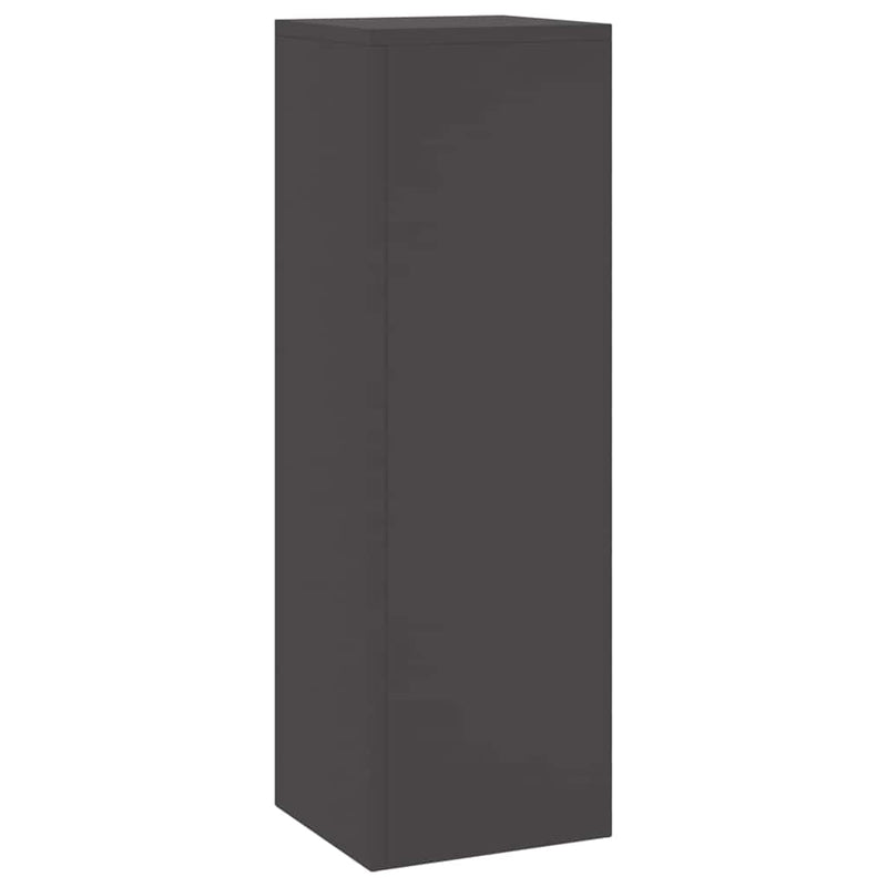 vidaXL Növényállványok 2 pcs Fekete 24 x 24 x 75 cm Acél