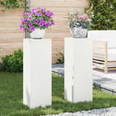 vidaXL Növényállvány 2 pcs Fehér 24 x 24 x 75 cm Acél