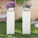 vidaXL Növényállvány 2 pcs Fehér 24 x 24 x 75 cm Acél