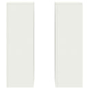 vidaXL Növényállvány 2 pcs Fehér 24 x 24 x 75 cm Acél