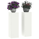 vidaXL Növényállvány 2 pcs Fehér 24 x 24 x 75 cm Acél
