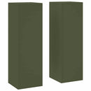 vidaXL Növényállvány 2 pcs Oliva zöld 24 x 24 x 75 cm Acél