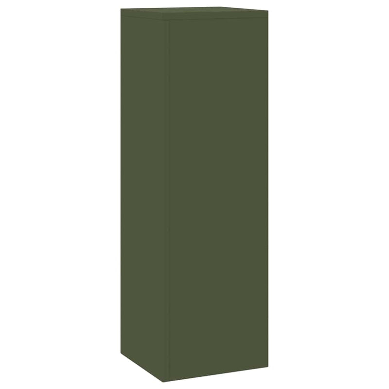 vidaXL Növényállványok 2 pcs Oliva zöld 24 x 24 x 75 cm Acél