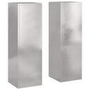 vidaXL Növényállvány 2 pcs Ezüst 24 x 24 x 75 cm Rozsdamentes acél