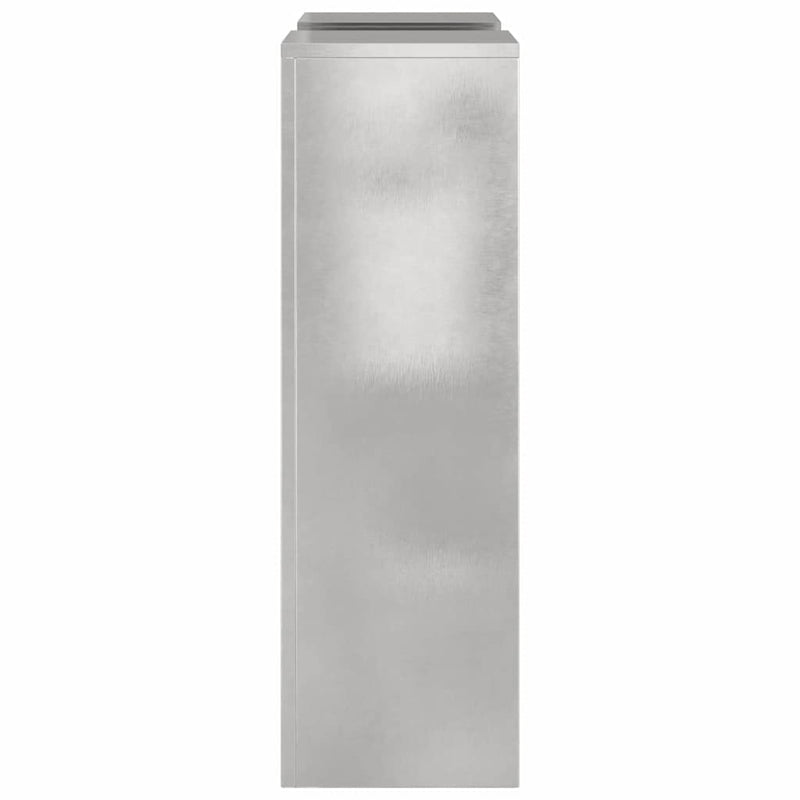 vidaXL Növényállványok 2 pcs Ezüst 24 x 24 x 75 cm Rozsdamentes acél