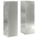 vidaXL Növényállvány 2 pcs Ezüst 24 x 24 x 75 cm Horganyzott acél