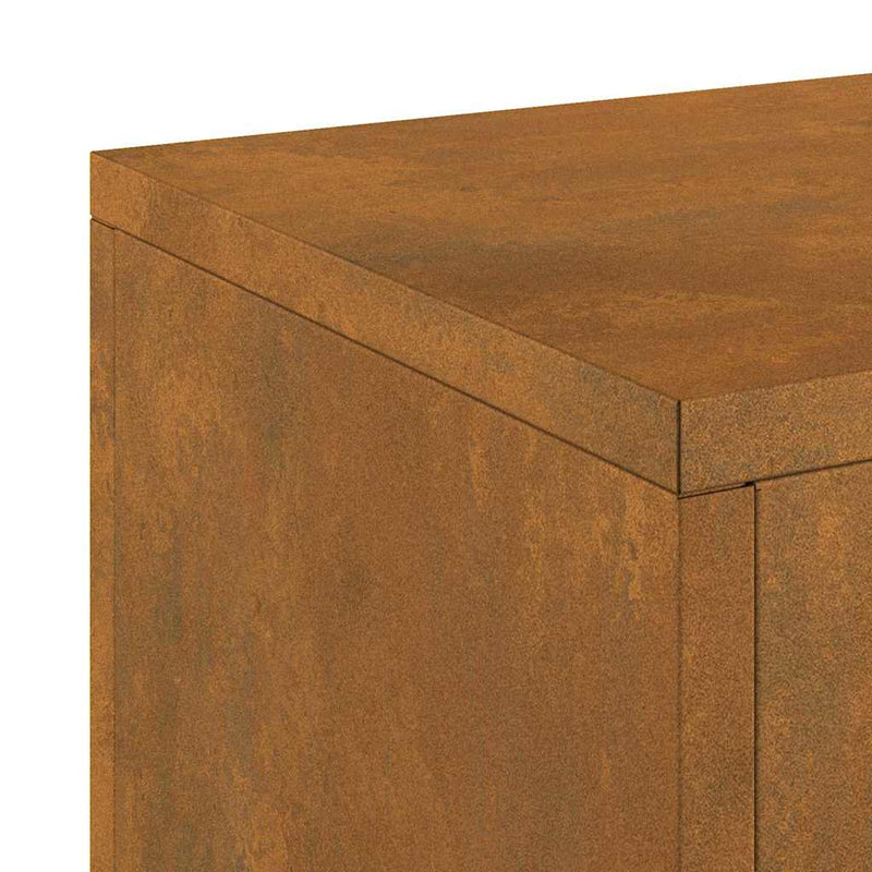 vidaXL Növényállványok 2 pcs Rozsdás 24 x 24 x 35 cm időjárásálló acél