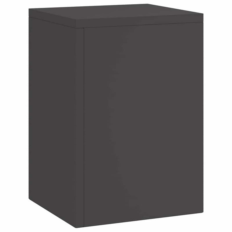 vidaXL Növényállványok 3 pcs Fekete 24 x 24 x 75 cm Acél