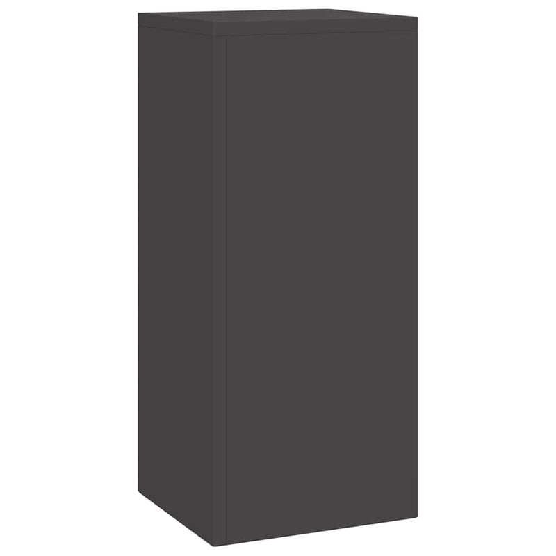 vidaXL Növényállványok 3 pcs Fekete 24 x 24 x 75 cm Acél