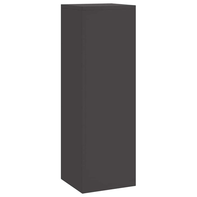 vidaXL Növényállványok 3 pcs Fekete 24 x 24 x 75 cm Acél