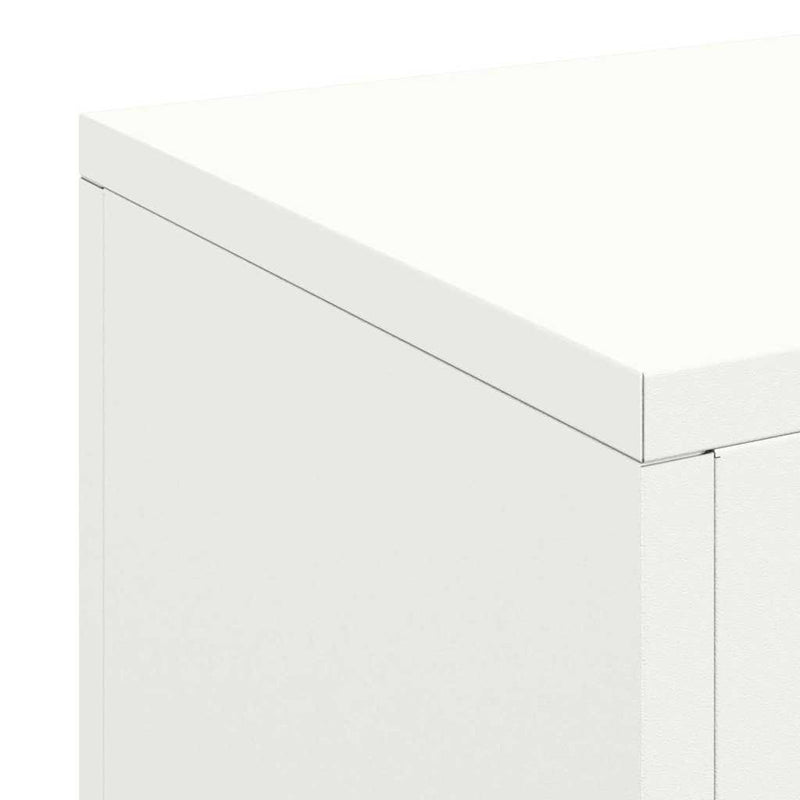 vidaXL Növényállványok 3 pcs Fehér 24 x 24 x 75 cm Acél