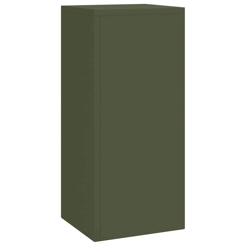 vidaXL Növényállványok 3 pcs Oliva zöld 24 x 24 x 75 cm Acél
