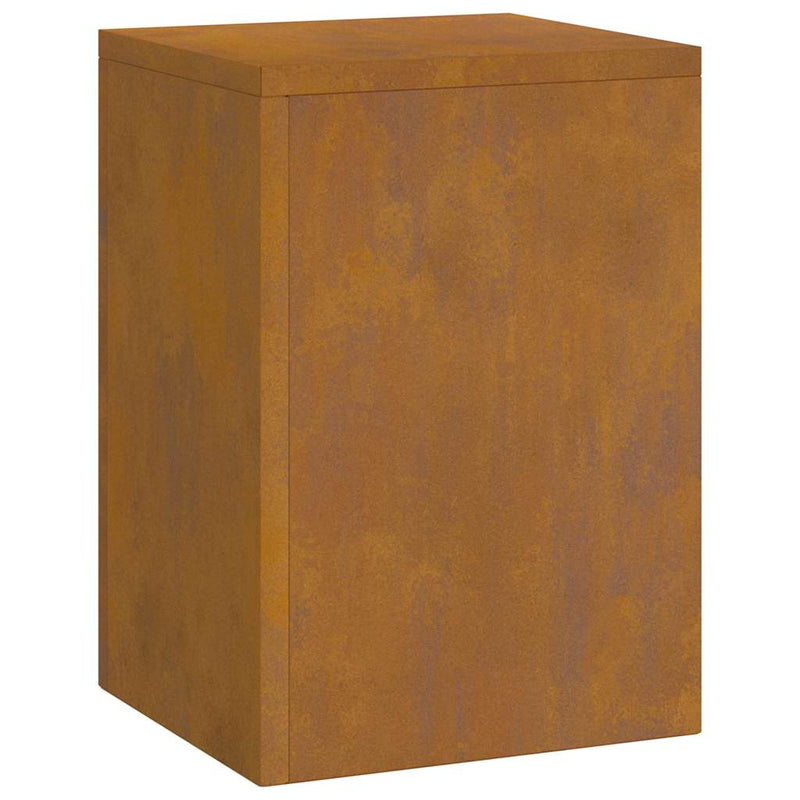 vidaXL Növényállványok 3 pcs Rozsdás 24 x 24 x 75 cm időjárásálló acél