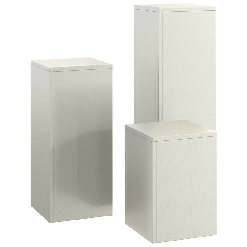 vidaXL Növényállványok 3 pcs Rozsdás 24 x 24 x 75 cm időjárásálló acél