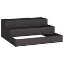 vidaXL Kerti cserép Fekete 90 x 90 x 35 cm Hidegen hengerelt acél