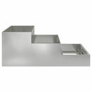 vidaXL Kerti cserép Ezüst 90 x 90 x 35 cm Horganyzott acél