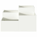 vidaXL Kerti cserép Fehér 80 x 80 x 48 cm Acél