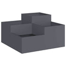 vidaXL Kerti cserép Antracit 80 x 80 x 48 cm Acél